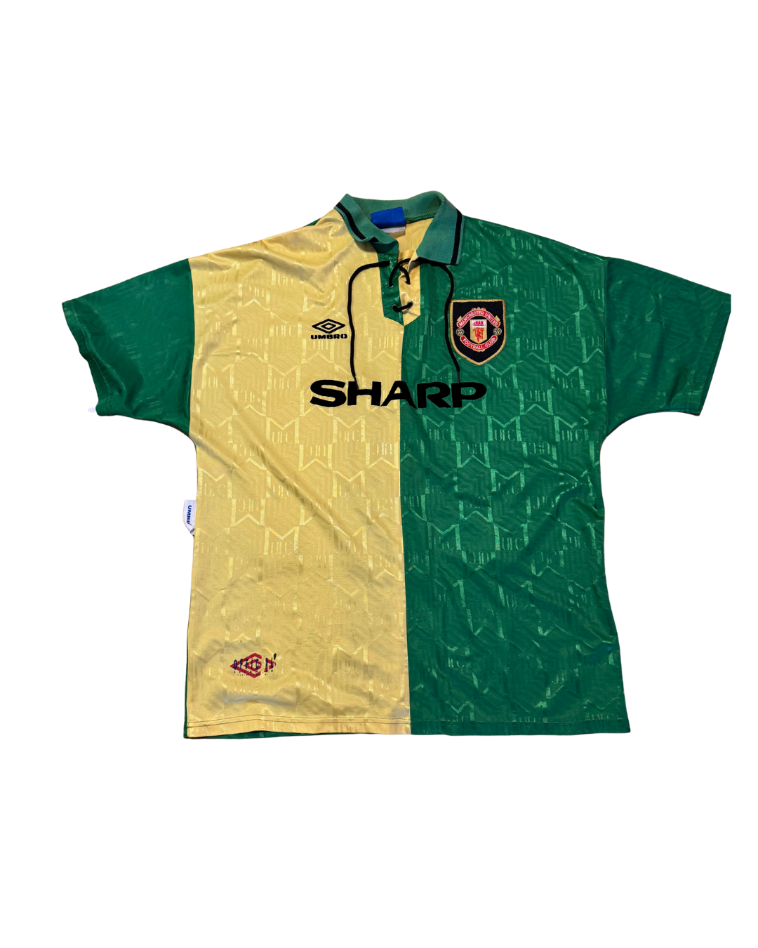Manchester United 93/94 Green&Gold Cantona - Size XXL