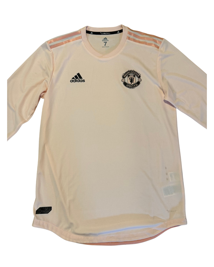 Manchester United 18/19 Pink Away Long Sleeve - Kit Room - Size 7