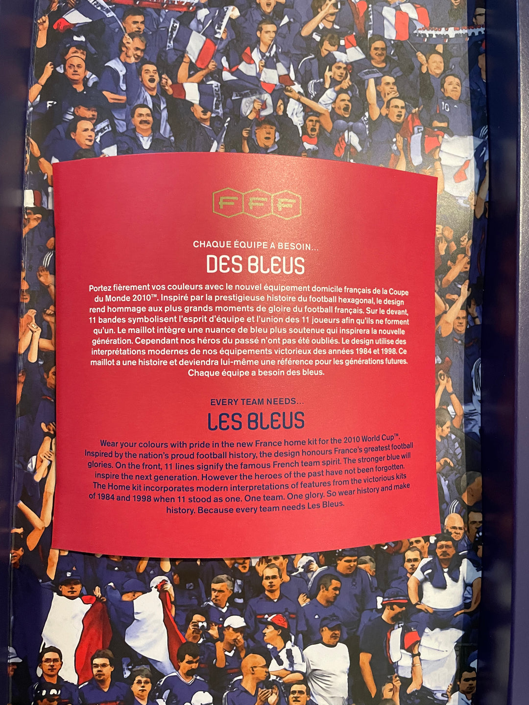 France 2010 World Cup Limited Edition Adidas Techfit Collectors Box